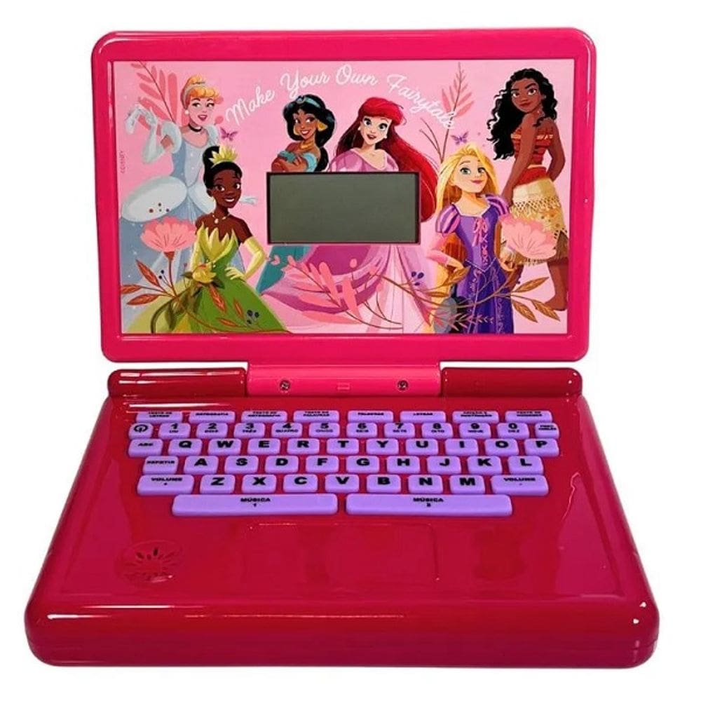 Minigame Notebook Princesas com Tela Incorporada Candide