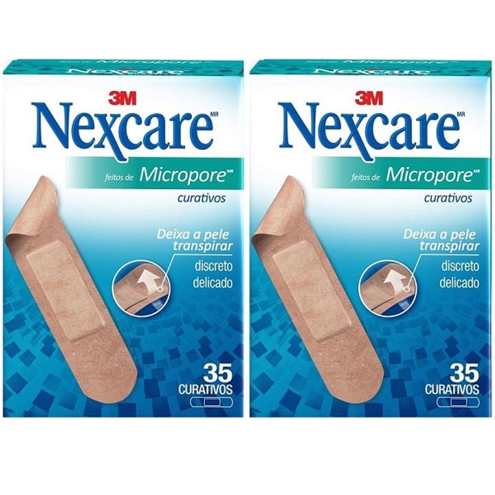 Kit com 2 Caixas de Curativo Nexcare Micropore 3M