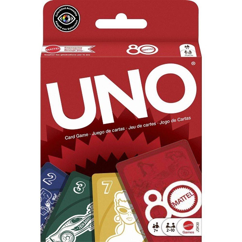 Jogo de Cartas UNO 80TH Mattel RUBY RED Mattel JGK30