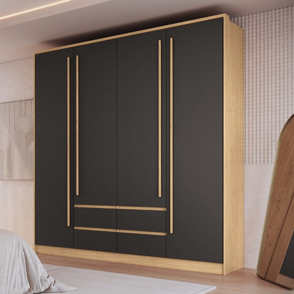 Guarda Roupa 3 Portas 2 Gavetas Flex Color BC3160 Atualle