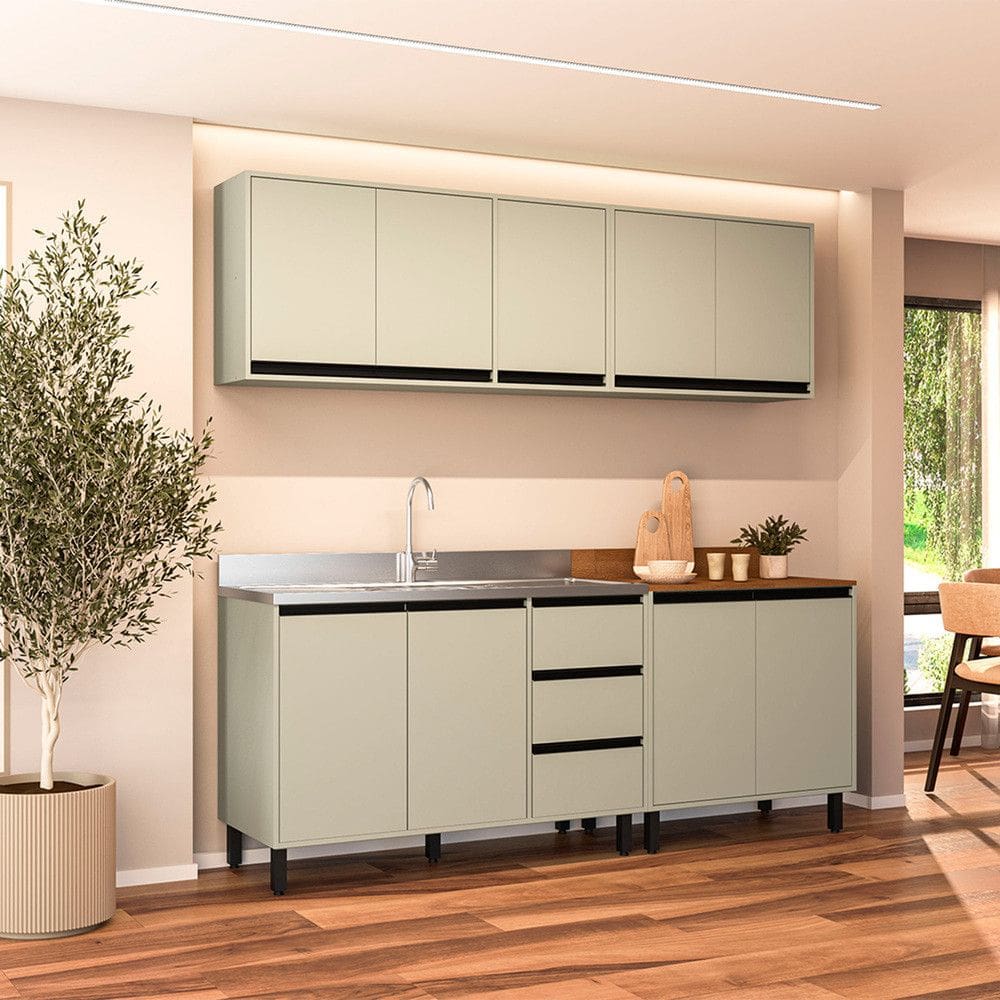 Guarda Roupa Infantil 4 Portas 3 Gavetas MDF Sonic Tcil