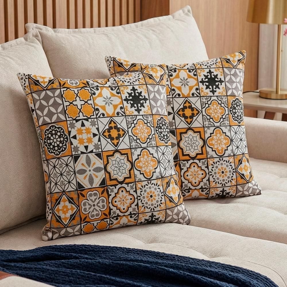 Almofadas Kit Plumie. de 45x45cm 2 Uni Estampadas Cama inBox