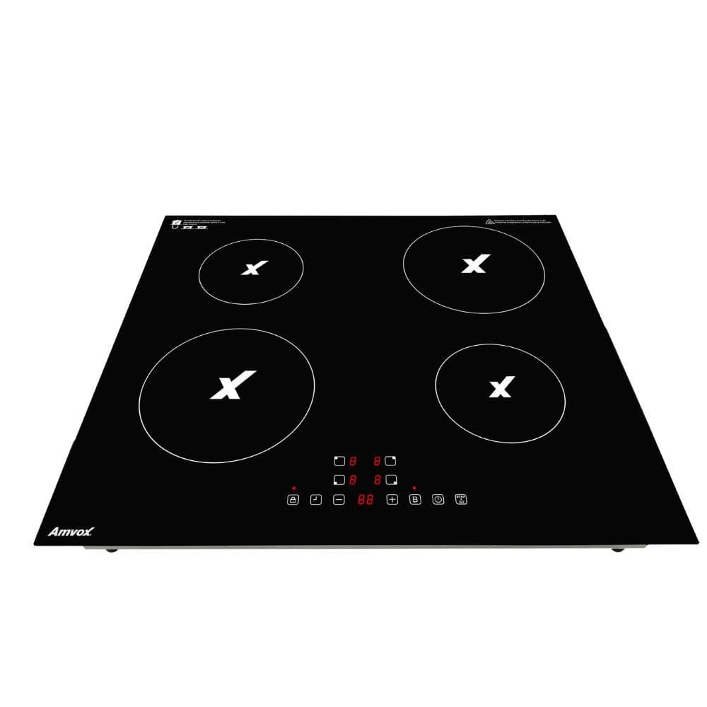 Cooktop Indução 4 Bocas 220V Amvox ACT 407 Preto