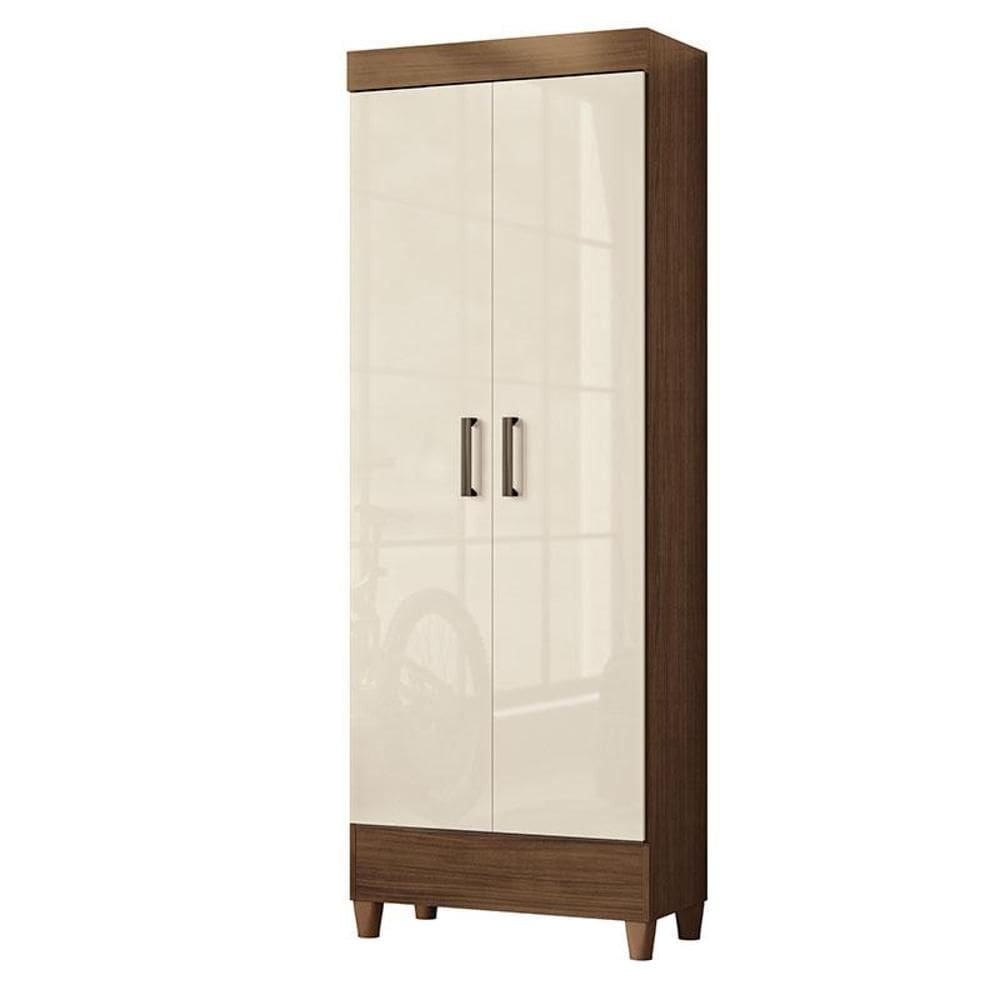 Armário Multiuso com pés Fit Jequitibá Off Acetinado - Santos Andirá