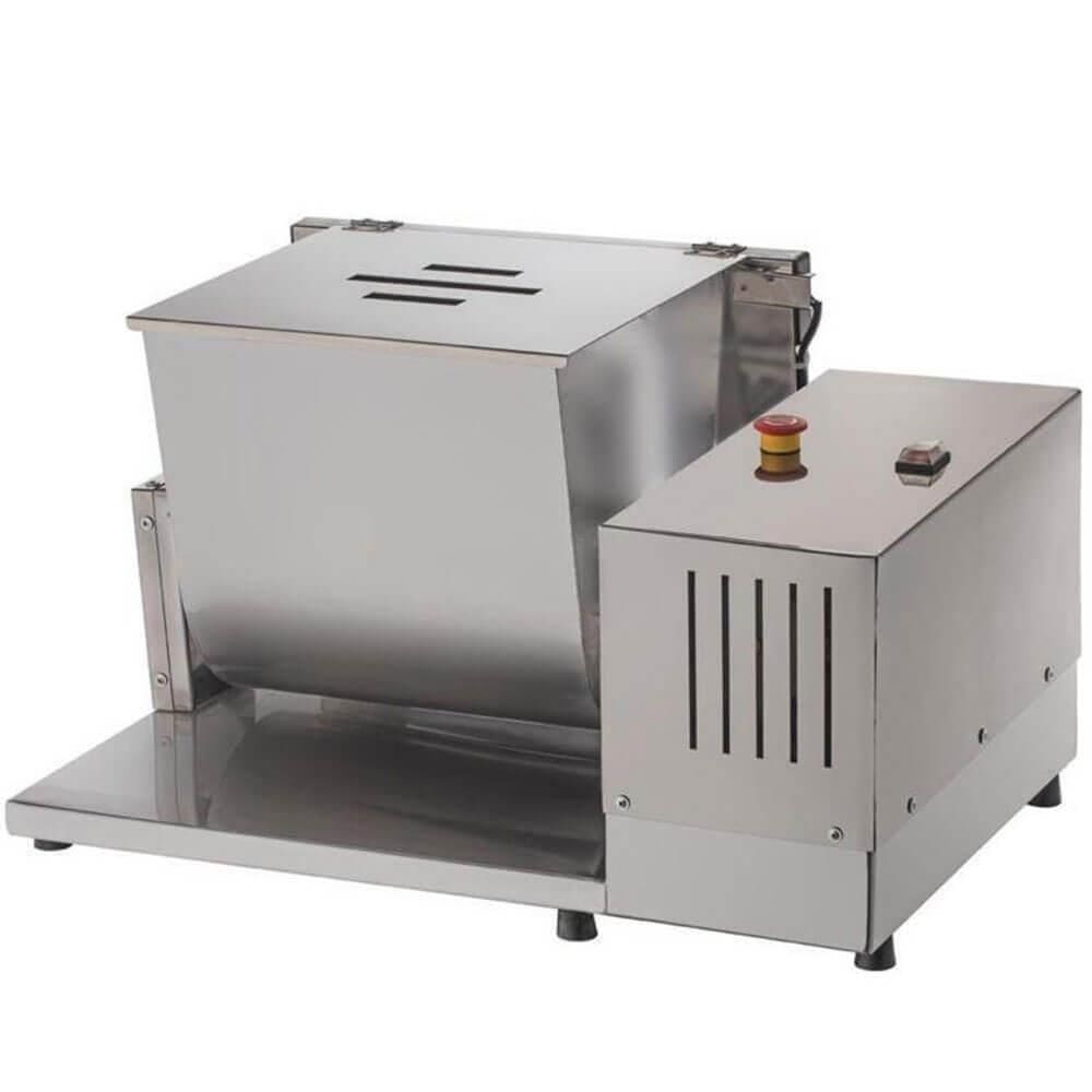 Misturador De Carne Industrial Basculante Malta Elétrica 15kg Aço Inox Misturadeira Bivolt 3101097