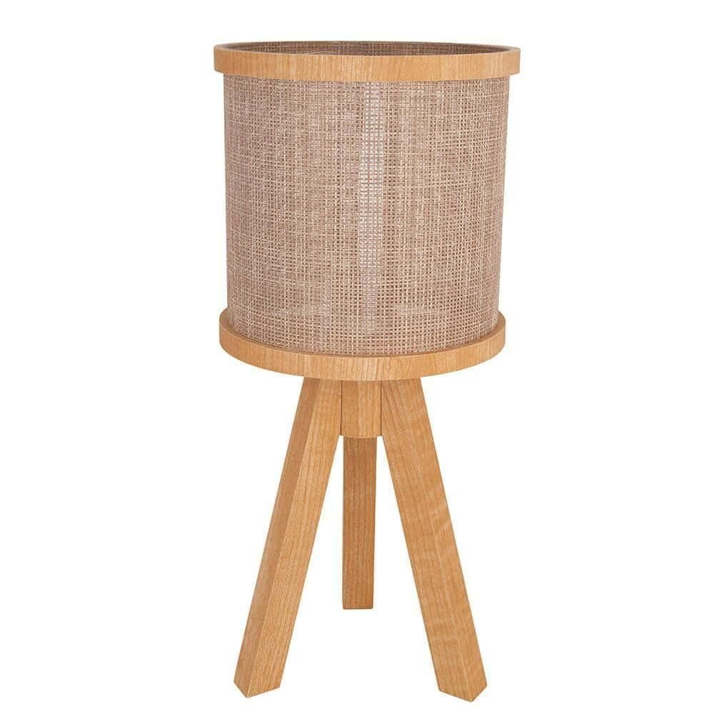 Abajur Muller Oxford Tripé Natural 1 Lâmpada 130na