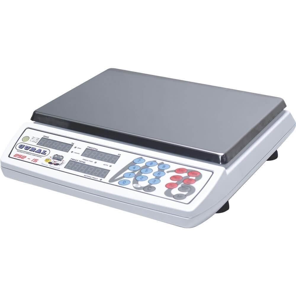 Balança Digital 15kg Comercial Gural Eletrônica Ese-15 Wb Com Bateria Incorporada B001