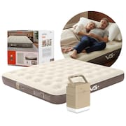 Colchão Inflável Casal Queen Lux Tech Resistente com Bomba Lítio USB VG Plus