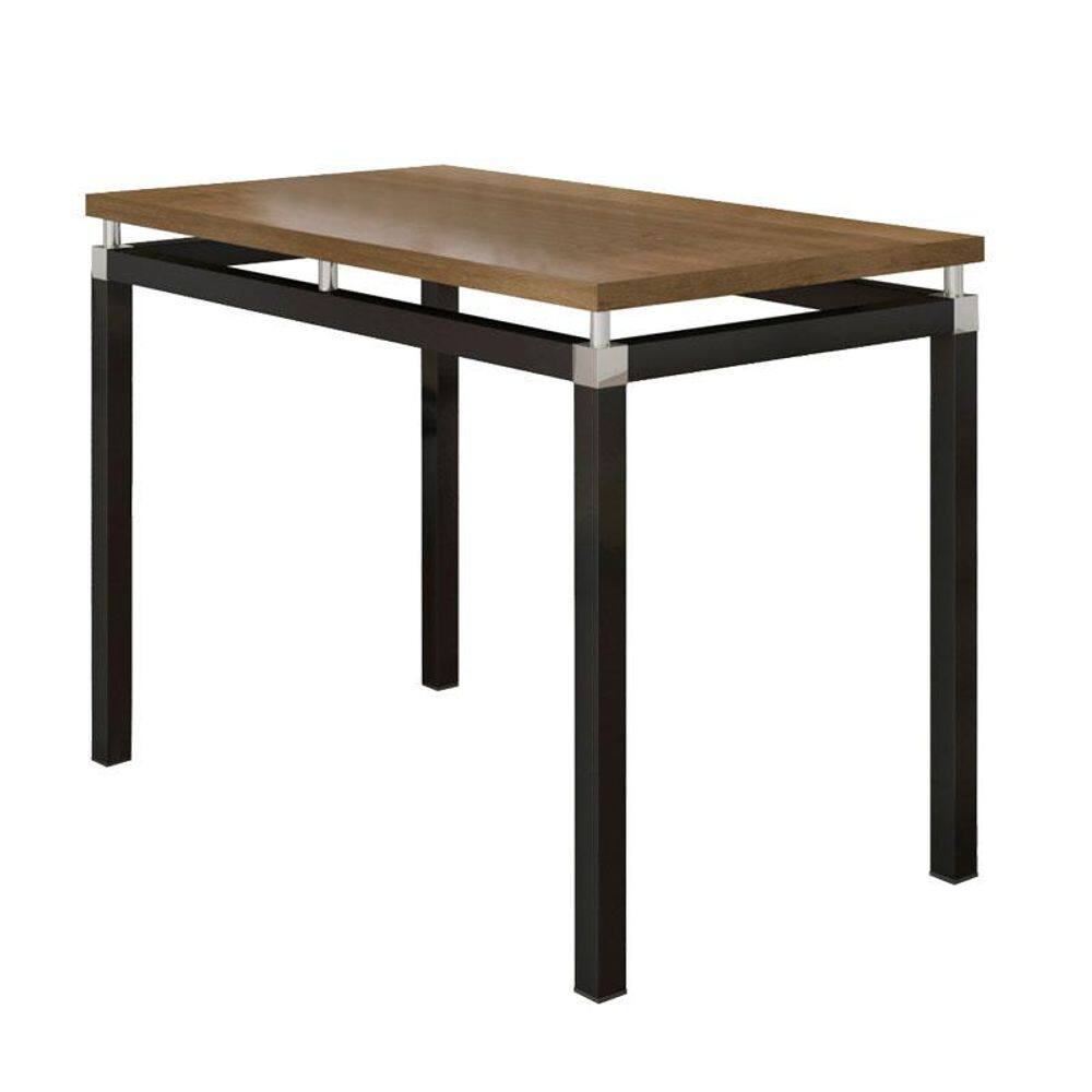 Mesa de Jantar Malva 91 cm Tampo Retangular Preto Demolição - Artefamol