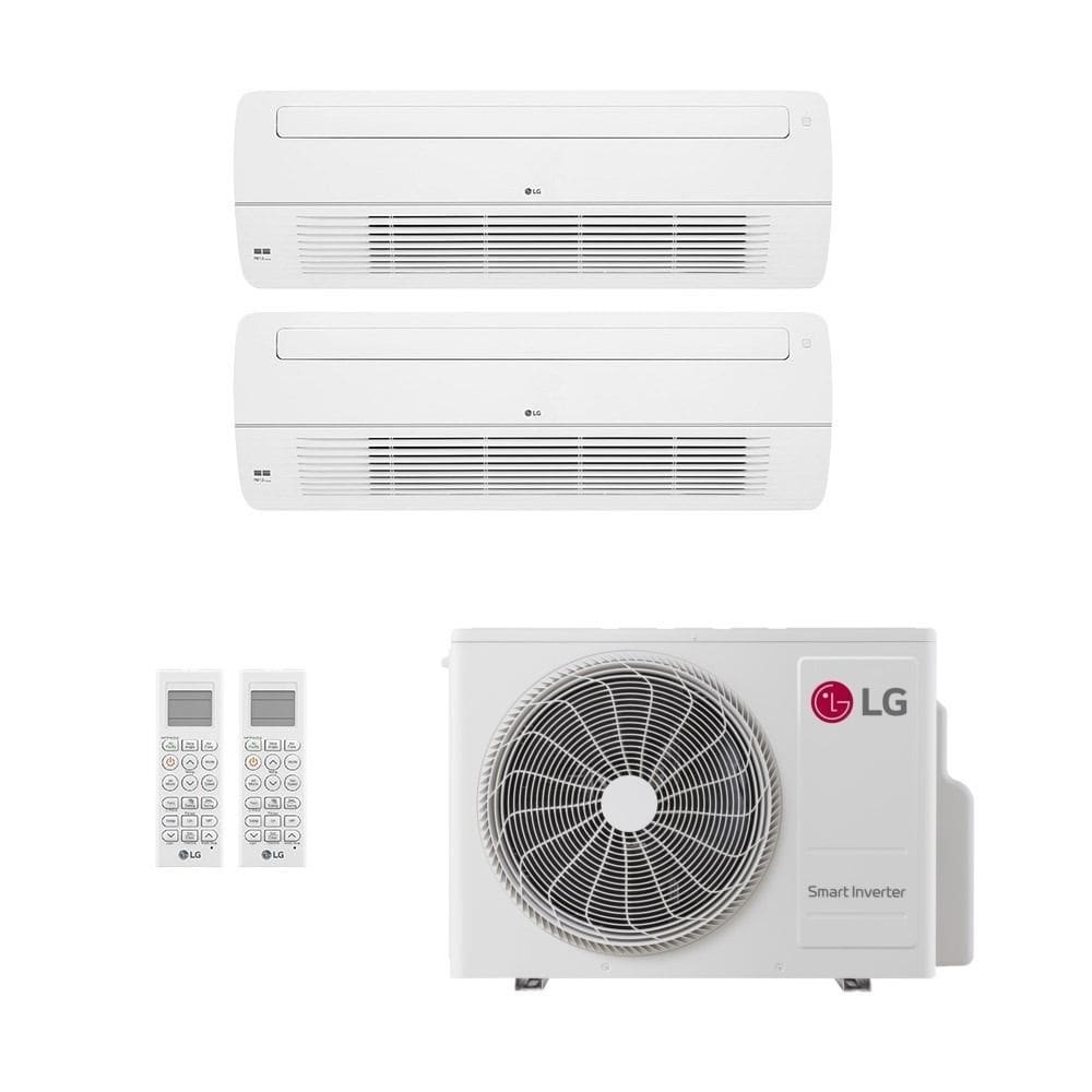 Ar-Condicionado Multi Split Inverter LG 30.000 (1x Evap Cassete 1 Via 7.000 + 1x Evap Cassete 1 Via 24.000) Só Frio 220V