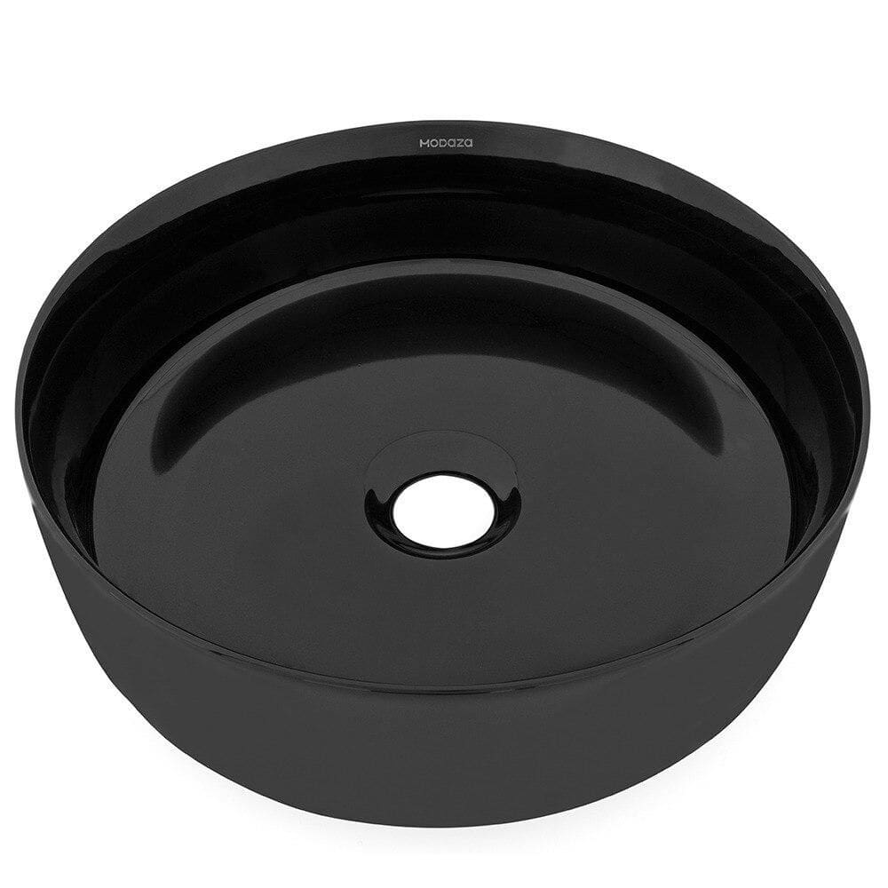 Cuba de Apoio Redonda Modaza Siena Slim, Preto