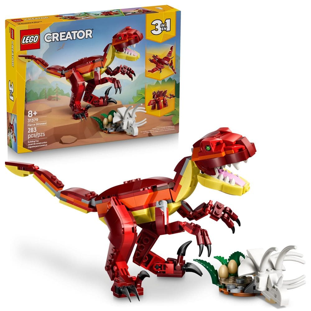Juguete de Construcción LEGO Creator 3 en 1 Dinosaurio Fiero 31379