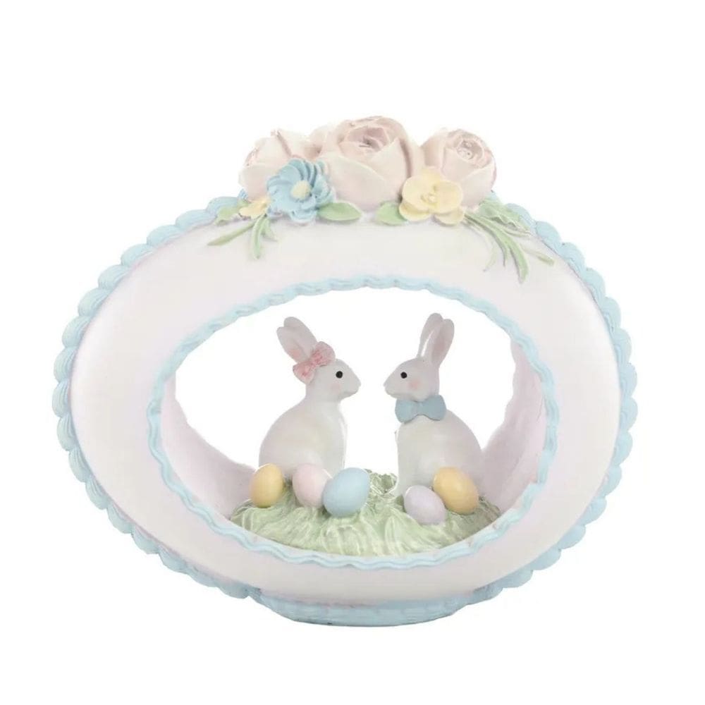 Coelho De Pascoa Realeza Ovo De Pascoa Casal Cute Family 1Un