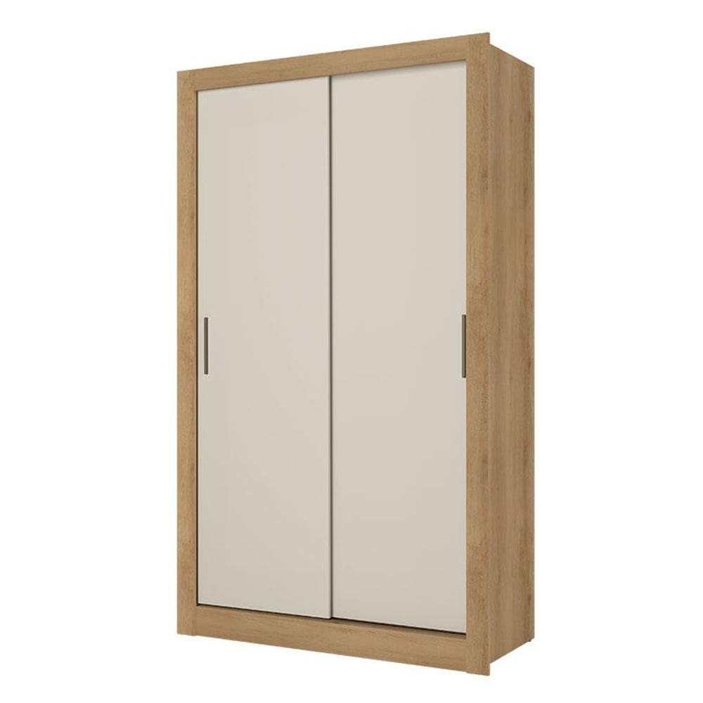 Guarda Roupa Solteiro City 2 Portas Flex Capuccino Off White Menta - THB