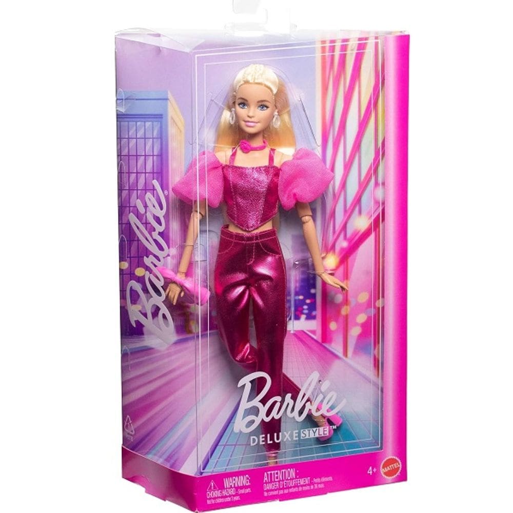 Barbie Fashion Deluxe STYLE Traje Metalico Rosa - Mattel JFP40