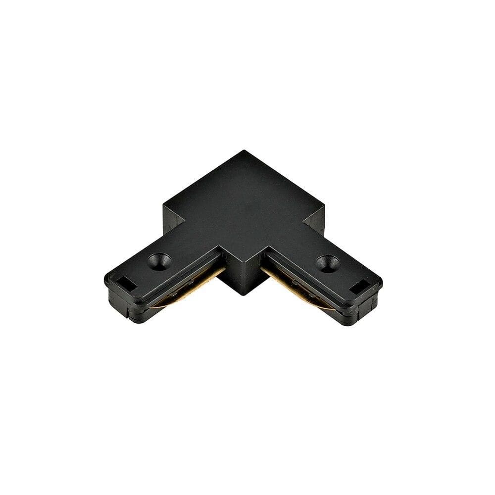 Conector Emenda L 90° Modaza para Trilho Eletrificado, Preto