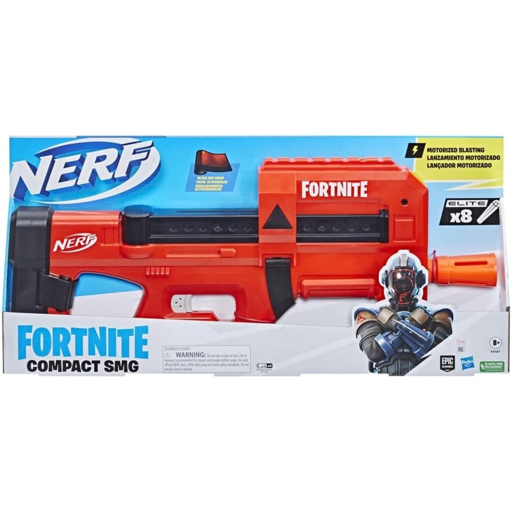 Lancador de Dardos - Nerf Fortnite Compact SMG