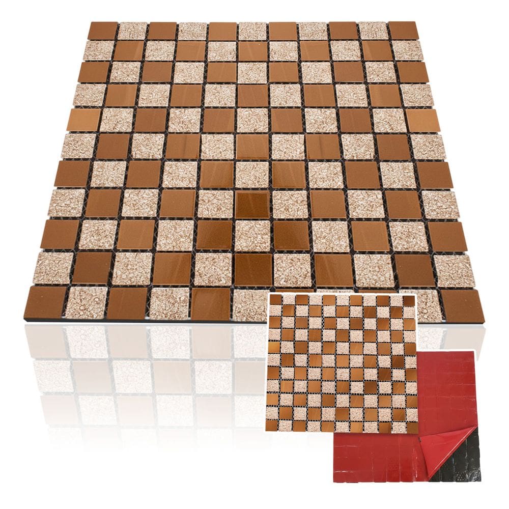 Pastilha De Vidro Adesiva Parede Cozinha Lavabo Banheiro Sala Decorativa Moderna Requintado Reforma Aplicacao Facil