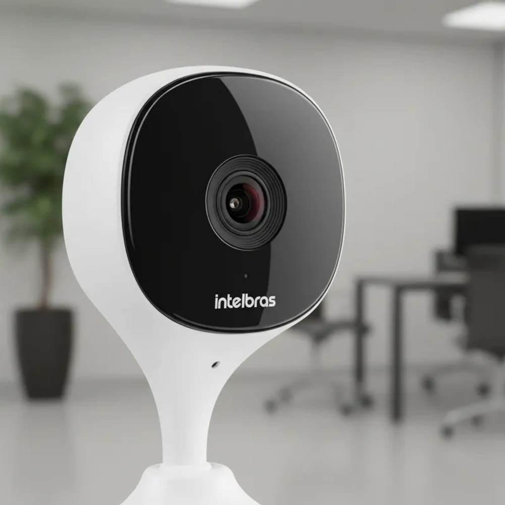Câmera de Segurança WiFi intelbras Full HD IMX C Com Áudio Visão Noturna Acesso em Tempo Real pelo celular