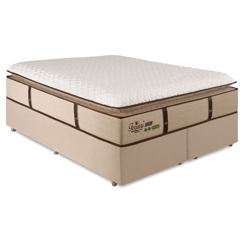 Cama Box Queen Gazin Ferrari Premium Molas Ensacadas e Pillow top 158x198x71cm