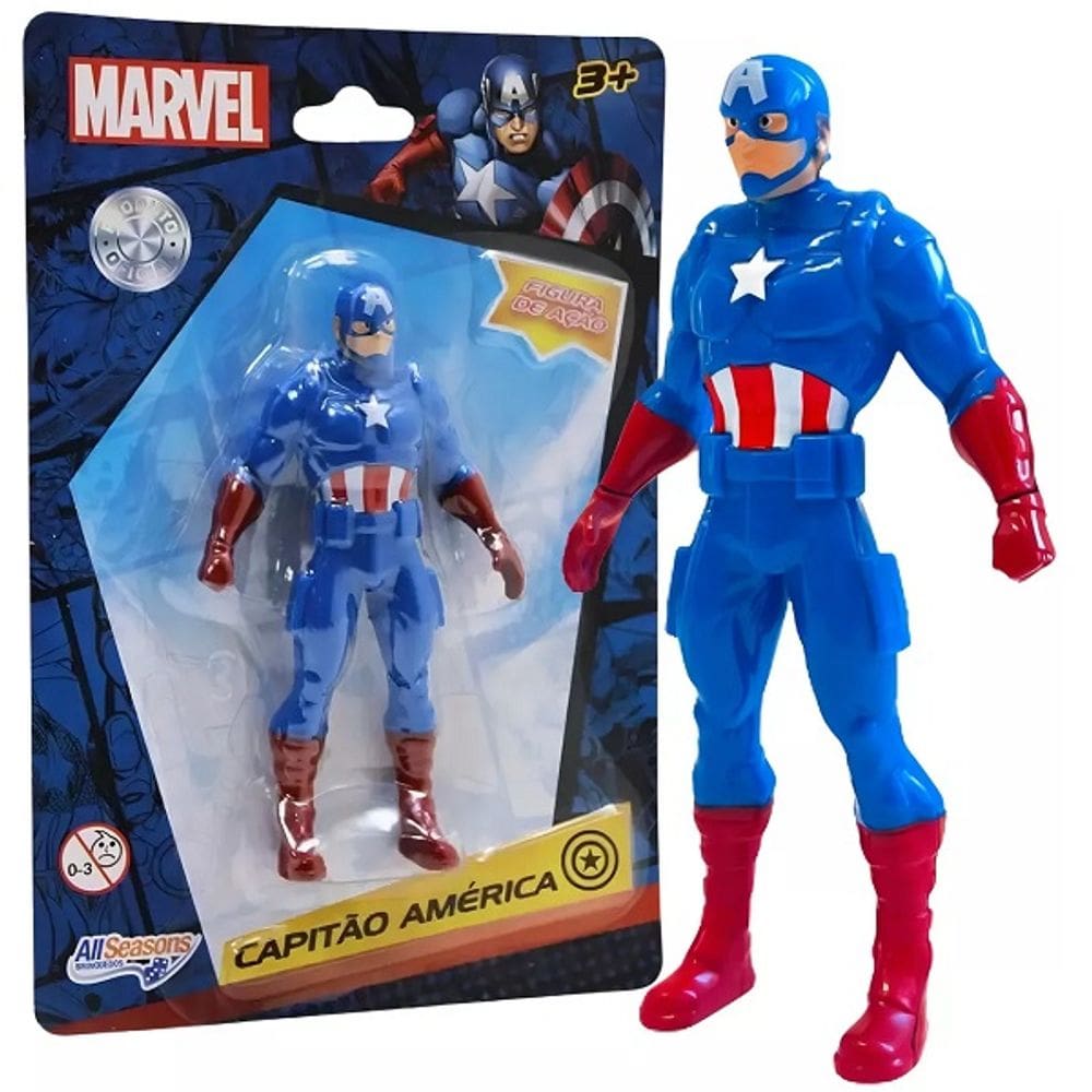 Boneco Marvel Capitao America ALL Seasons 9,5CM