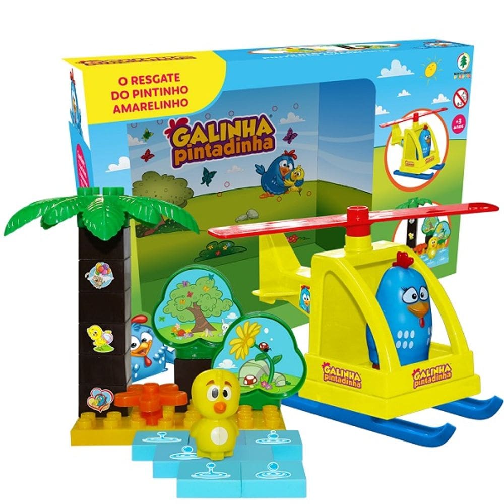 Blocos de Montar o Resgate do Pintinho Amarelinho Monte Libano