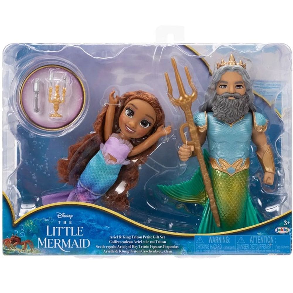 A Pequena Sereia Conjunto com Ariel e Rei Tritão SUNNY