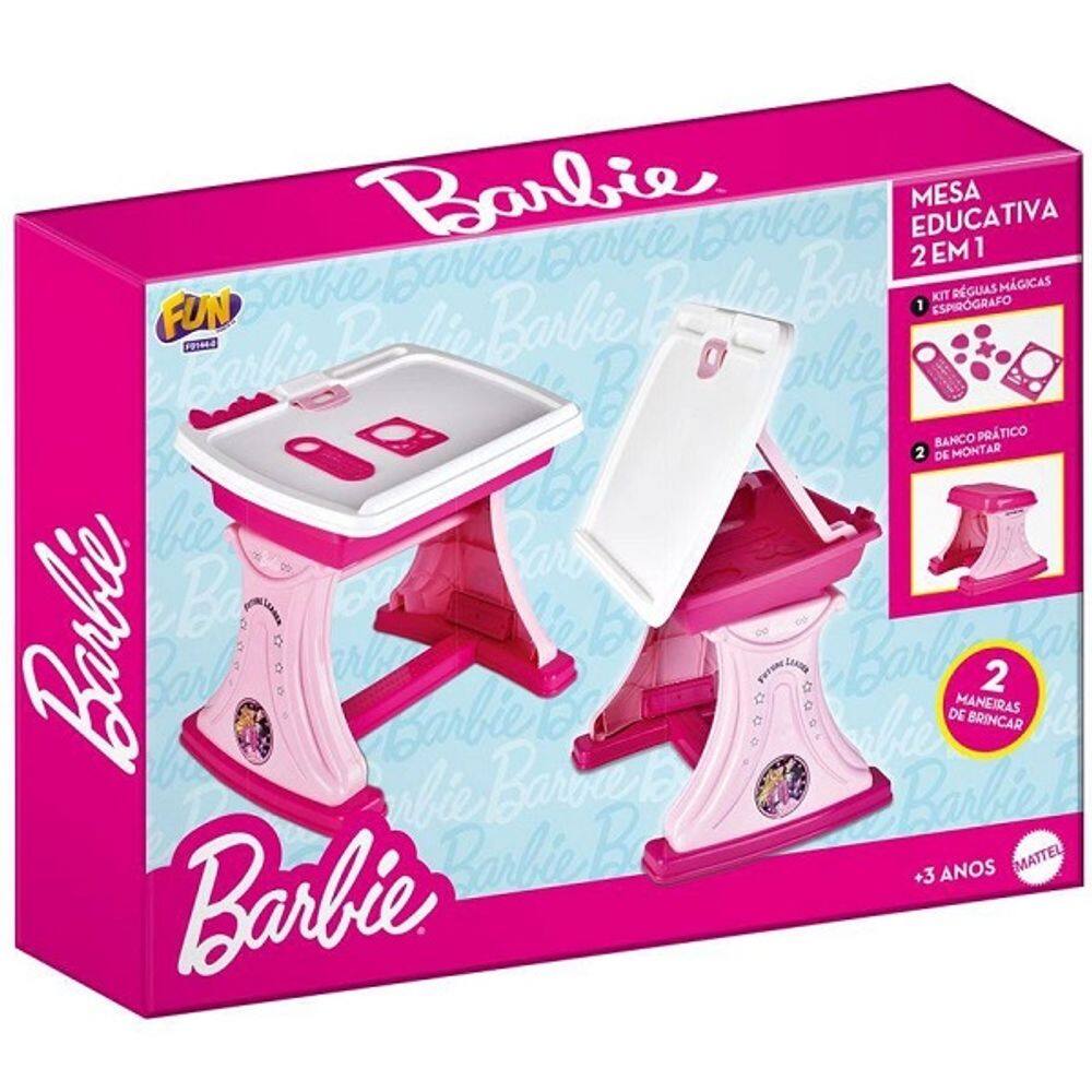 Mesa Barbie Educativa 2 em 1 FUN
