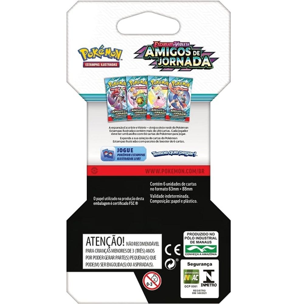 Jogo Pokemon Blister Unitario Amigos de Jornada Copag