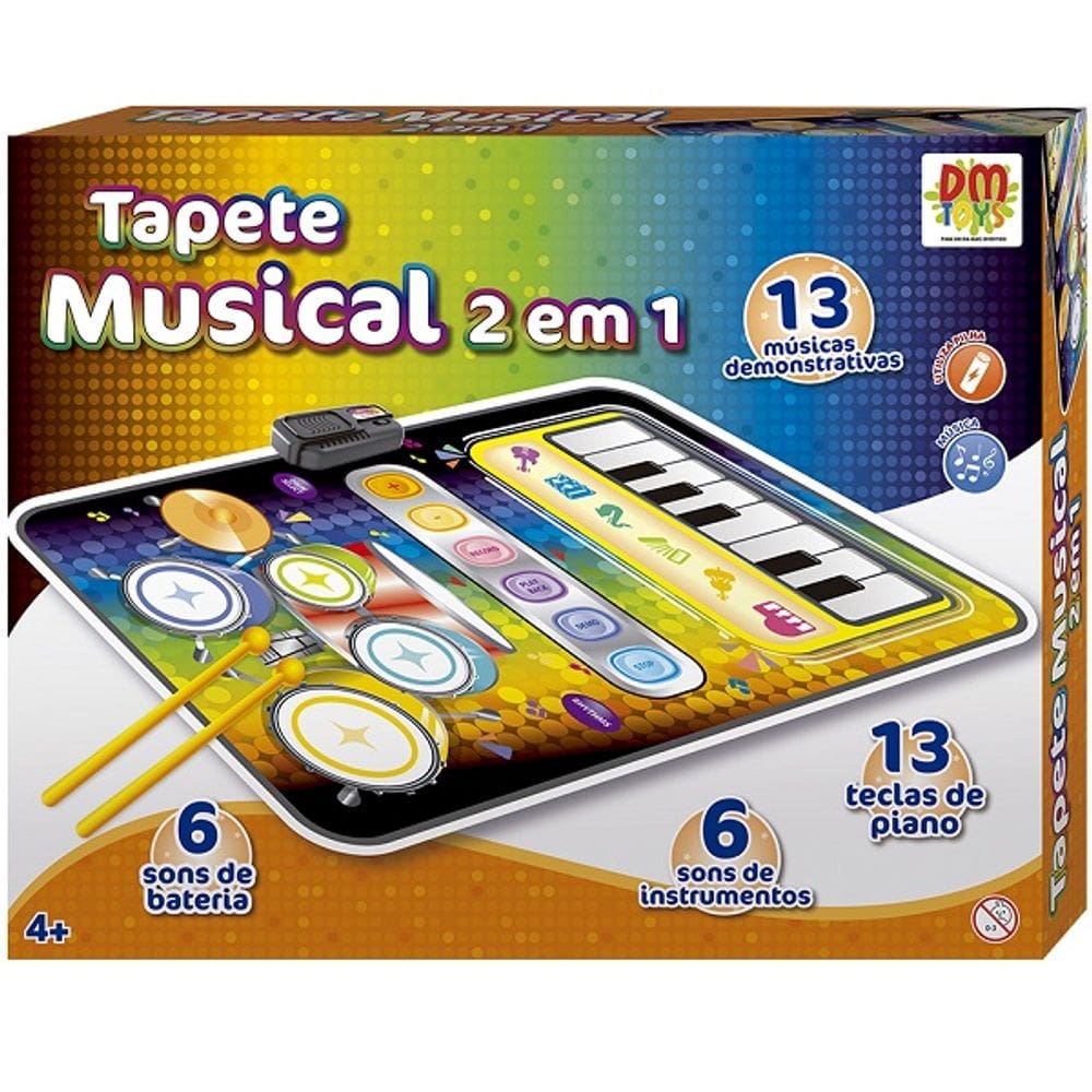 Tapete Musical 2 em 1 DM TOYS
