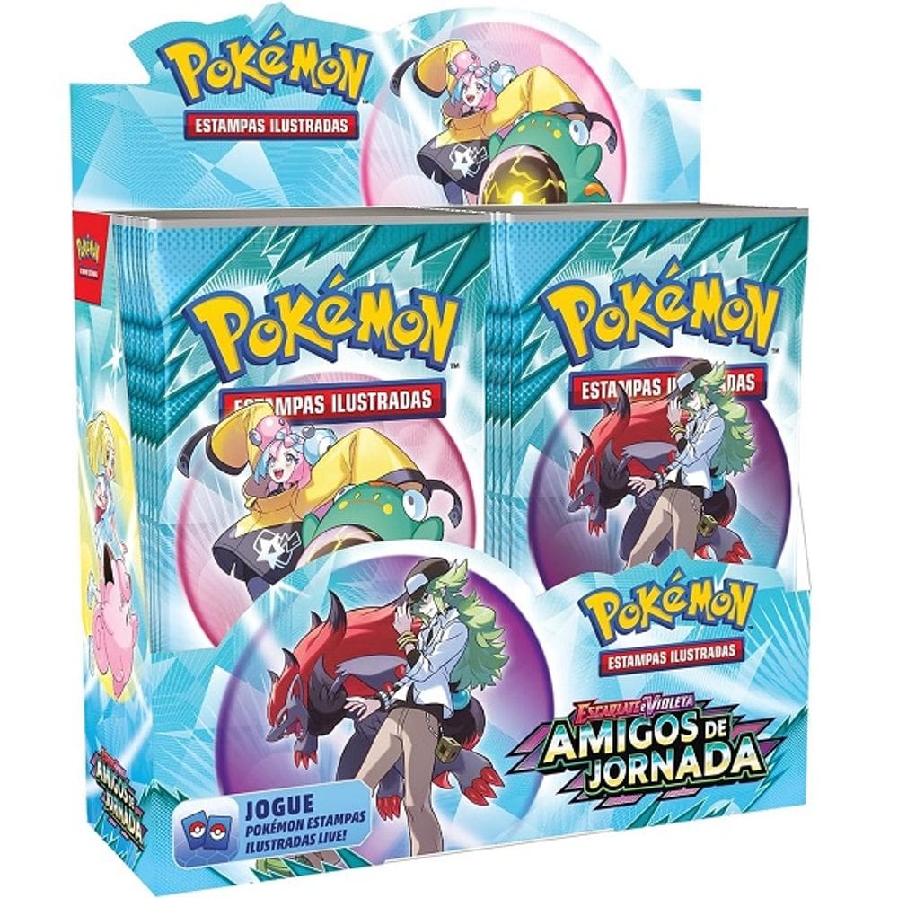 Jogo Pokemon Booster Amigos de Jornada Copag Caixa 36 Envelopes