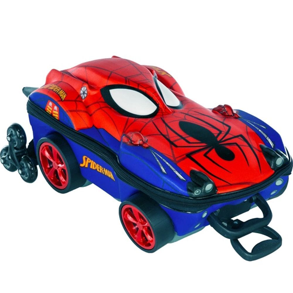 Mochila Escolar de Rodinhas Mala 3D Homem ARANHA Maxtoy