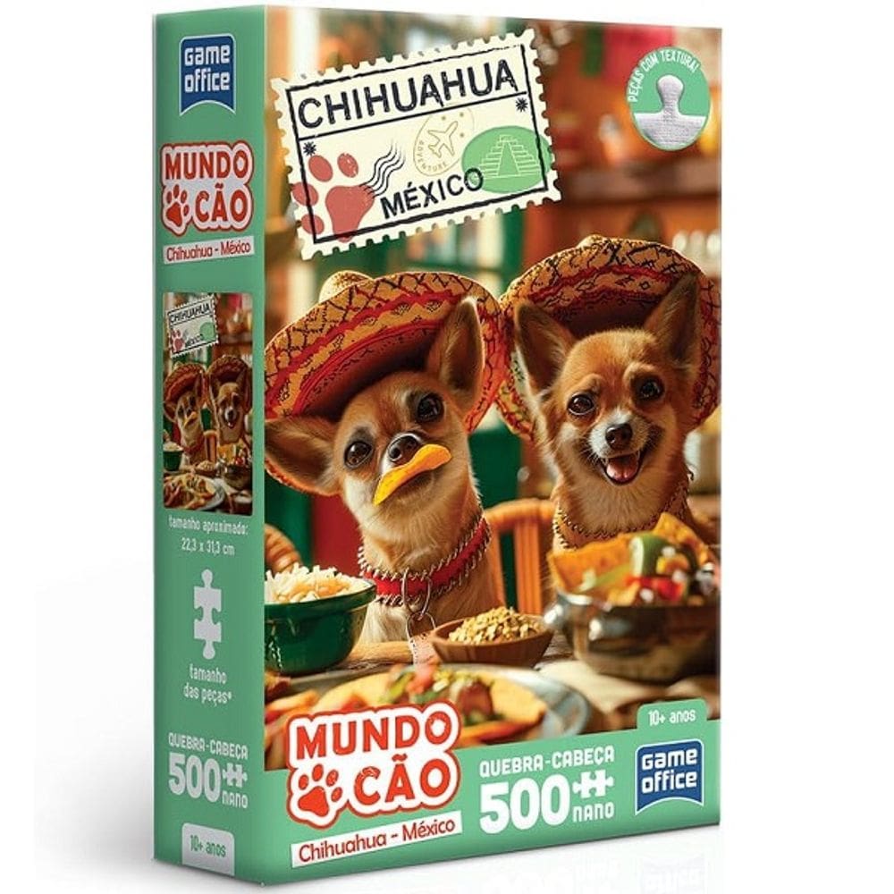 QUEBRA-CABEÇA 500 Peças Nano Mundo Cao Chihuahua