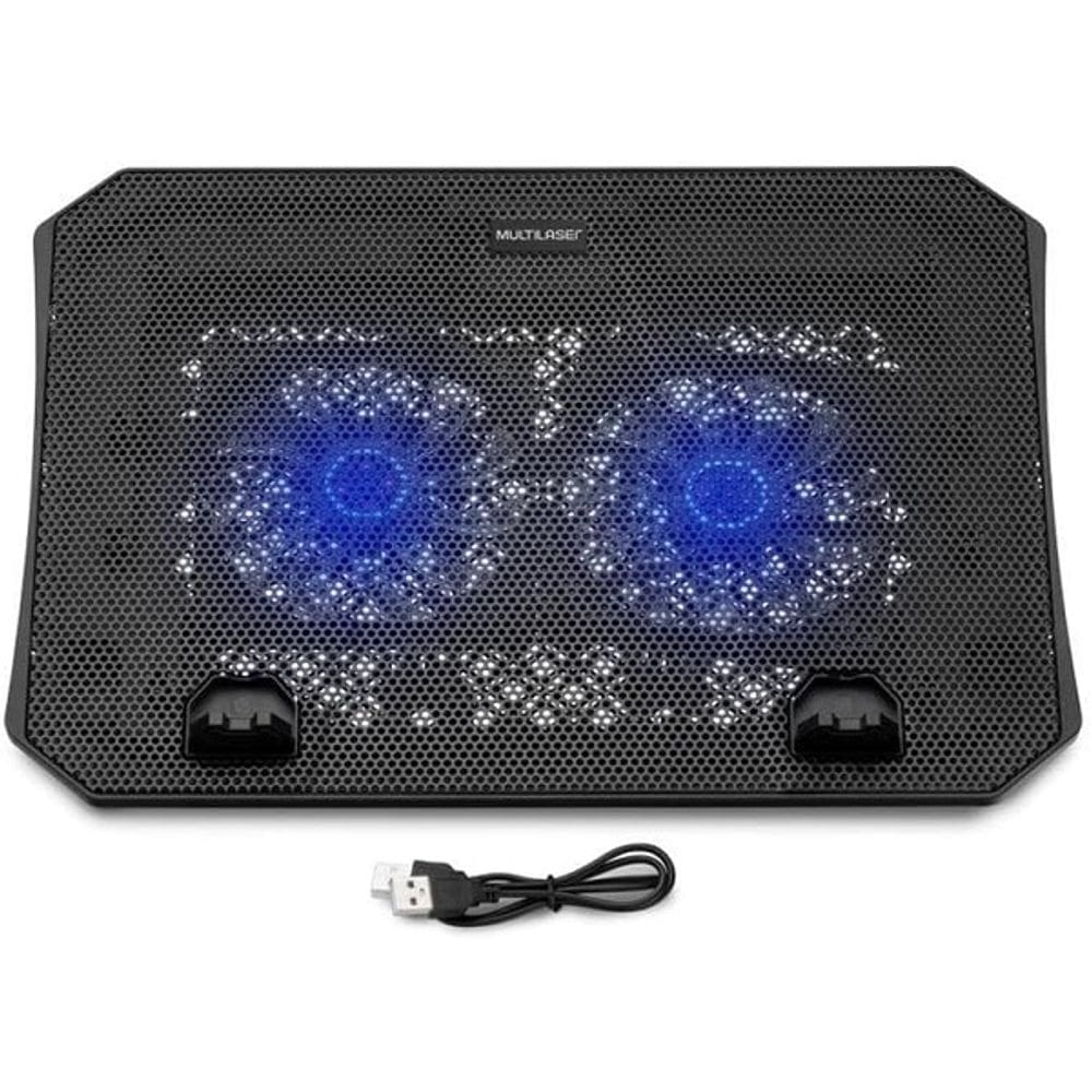 Base Cooler para Notebook 2 VENT 4 Niveis Multilaser AC392