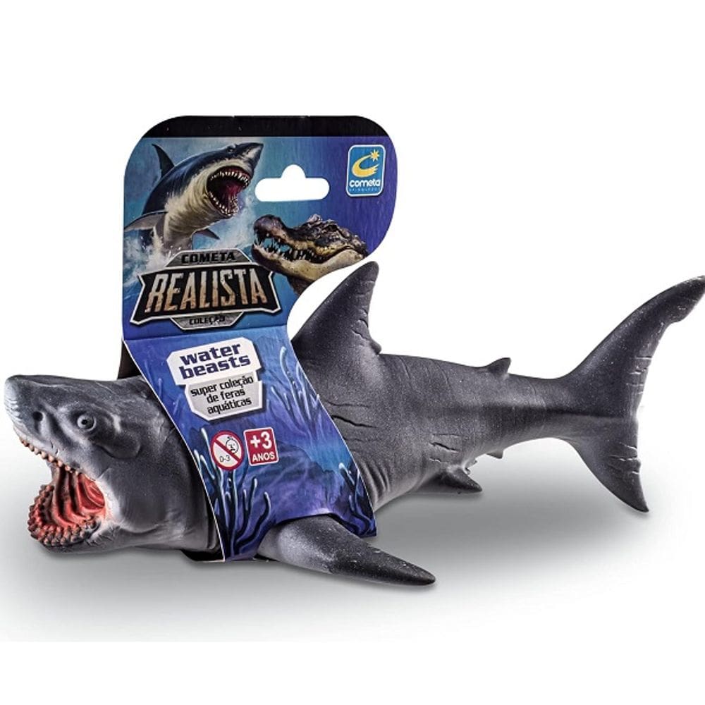 Tubarao de Brinquedo em Vinil Cometa