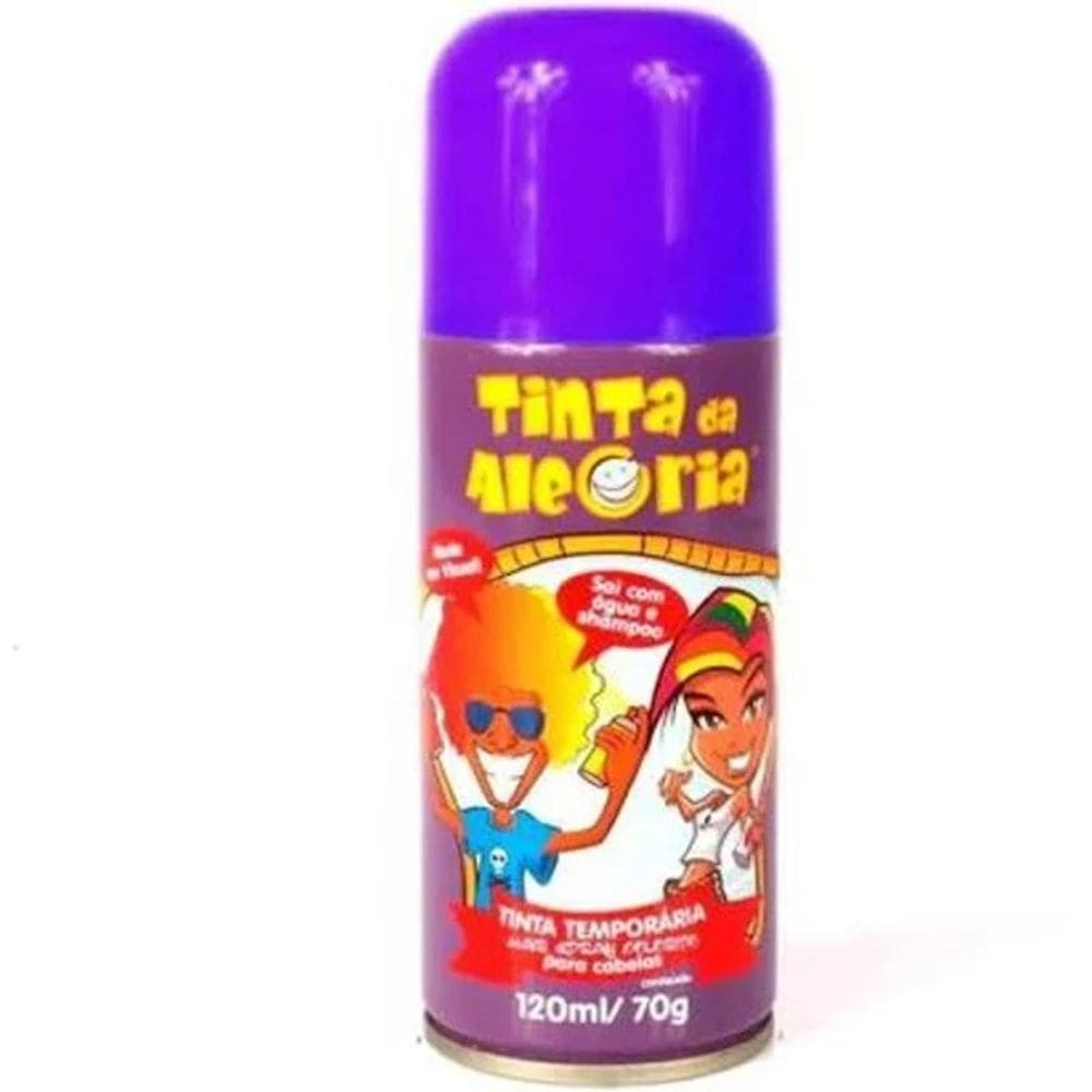Tinta SPRAY Temporaria da Alegria para Cabelo Lavavel