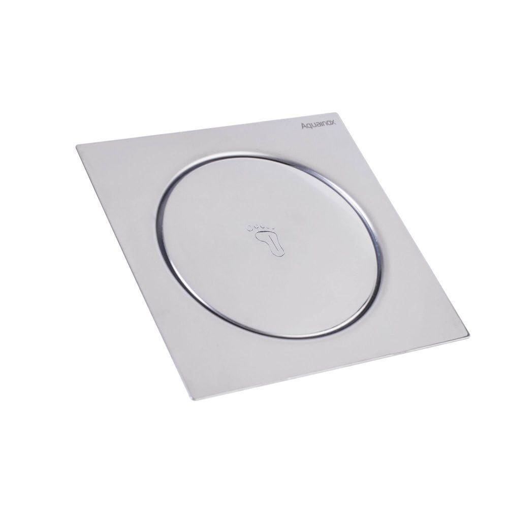 Ralo Click Quadrado 15x15cm Aço Inox 304 Aquaplás