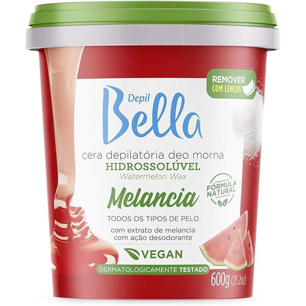 CERA HIDROSSOLUVEL 600KG DEPIL BELLA Fragrância:MELANCIA