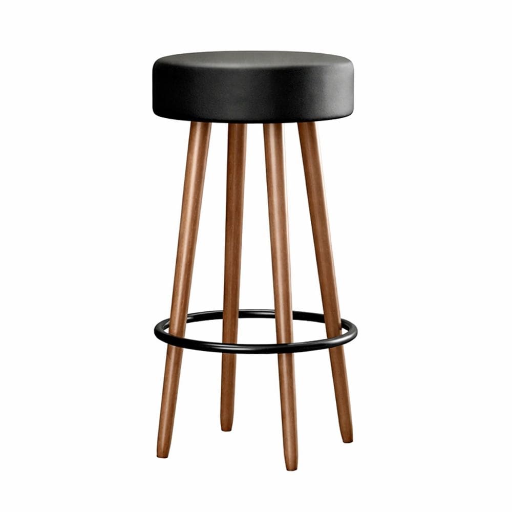 Banqueta Alta Para Cozinha Área Gourmet Berlin Couríssimo Preto - Desk Design