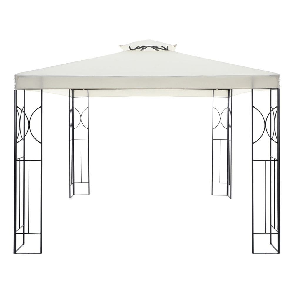Tenda Gazebo Base Larga Aco E Poliester 3x3m Branco - Angra