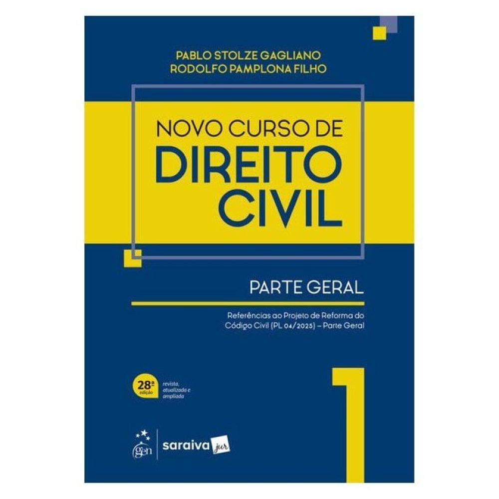 Novo Curso De Direito Civil - Parte Geral Vol.1 - 28ª Edição 2026