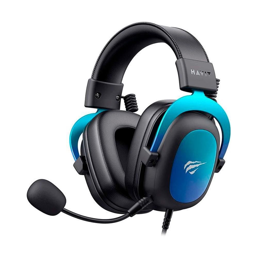 Headset Gamer Havit H2002U 7.1 Surround Com Fio Preto E Azul