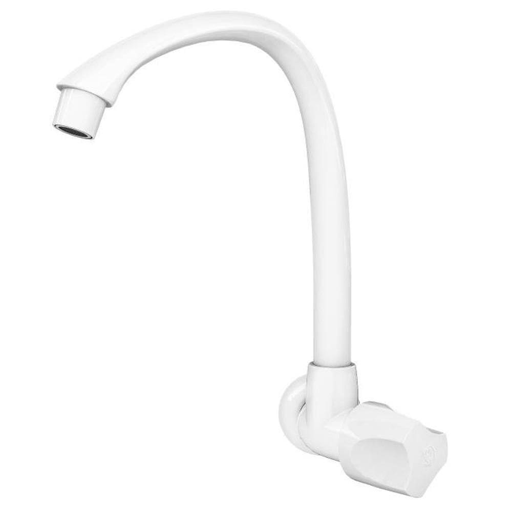 Torneira Para Cozinha de Parede Bica Alta Móvel Orbe 1-23-4 Branca 300000467 Tigre Torneira Coz