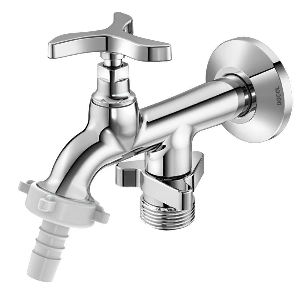 Torneira Para Tanque-máquina 1134 Nova Pertutti Cromada 00904106 Docol Torneira 1134 Tanq-maq No