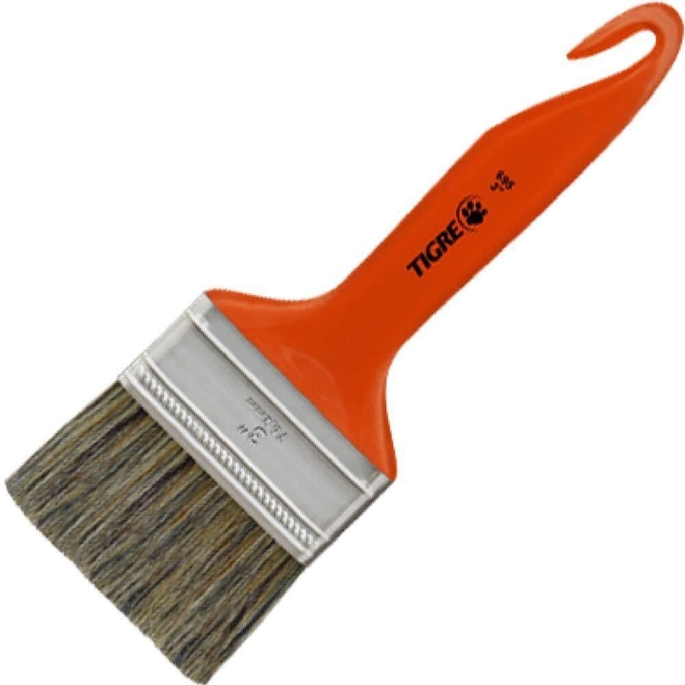 Trincha Média 695 Cerda Gris Cabo Anzol 3 60695012 Pincéis Tigre Trincha Média 695 Cerda Gris Ca