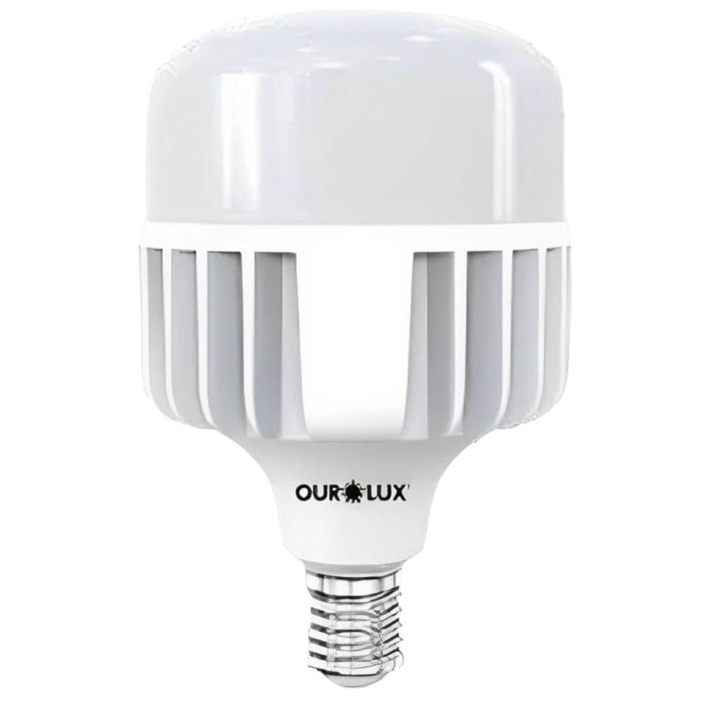 Lâmpada Superled Alta Potência T 80 Watts Bivolt 6500k E27 20383 Ourolux Lampada Superled Alta P