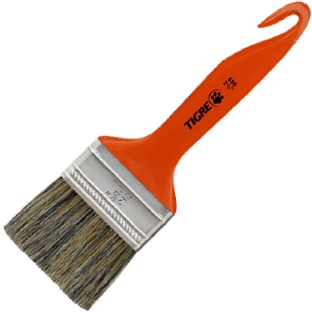 Trincha Média 695 Cerda Gris Cabo Anzol 2.1-2 60695010 Pincéis Tigre Trincha Média 695 Cerda Gri