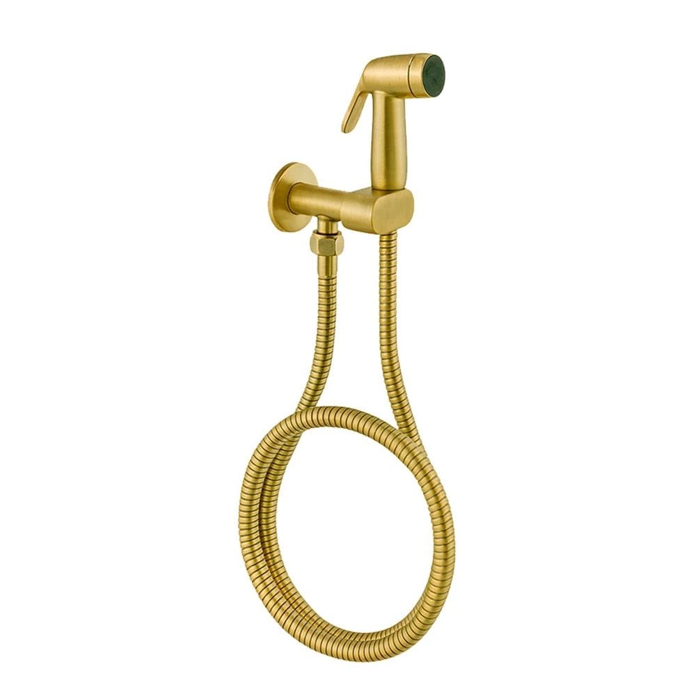 Ducha Higiênica para Banheiro com Acabamento Dourado Escovado DP6010