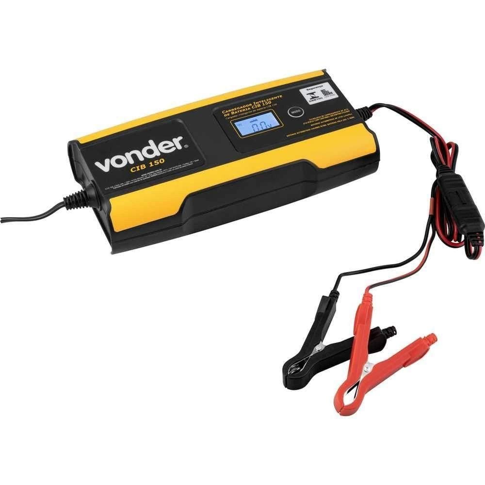 Carregador Inteligente Bateria Bivolt Automático Cib 150 Vonder 100 V~ 240 V~ Alimentação Automática