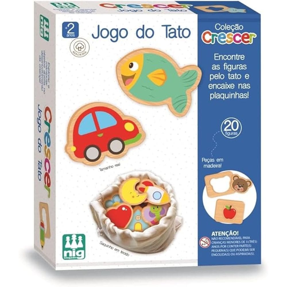 Jogo Educativo Coleção Crescer Jogo do Tato Infantil - Nig Brinquedos
